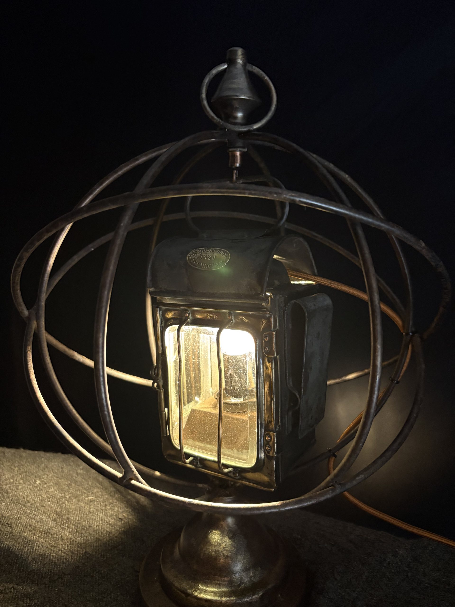 Orion’s Orb upcycled armillary lamp - Image 3