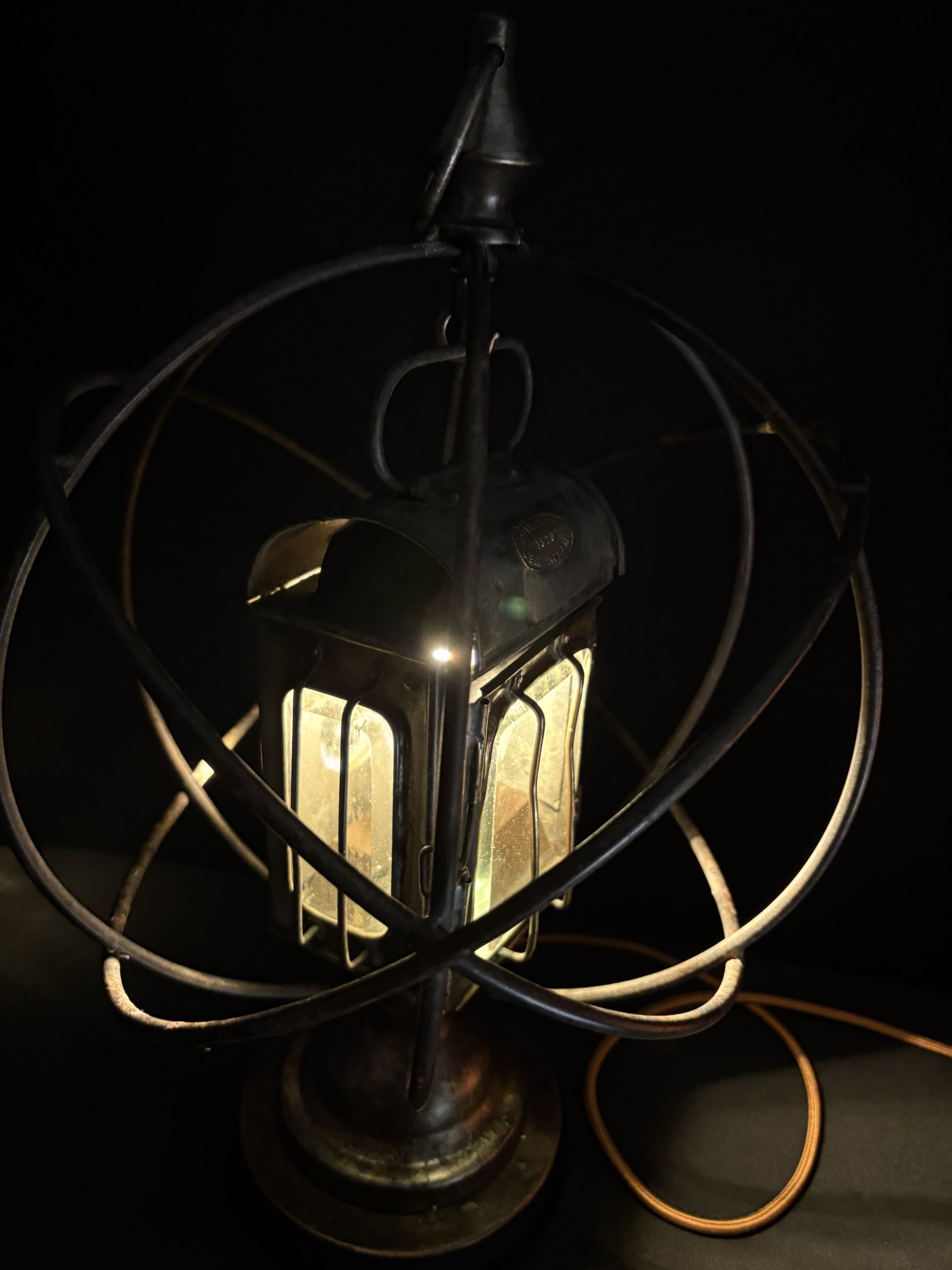 Orion’s Orb upcycled armillary lamp - Image 5