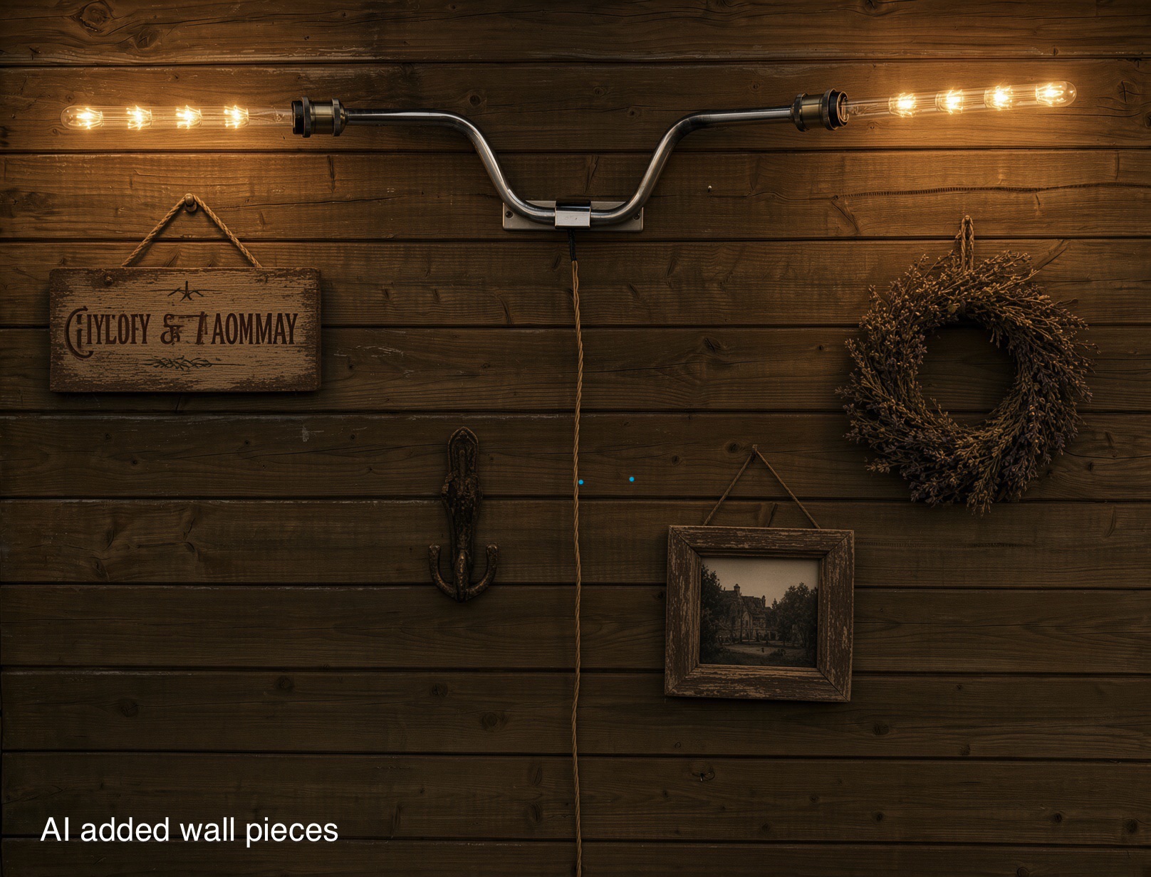 Longhorn Handlebar custom lamp