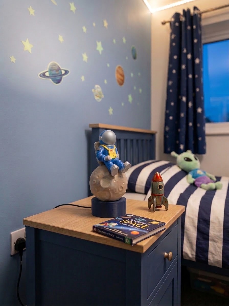 AstroBob Astronaut Moon Night Light – Children’s Space Desk Lamp - Image 5